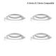 Serpac Non-skid feet, adhesive style - Set of 4