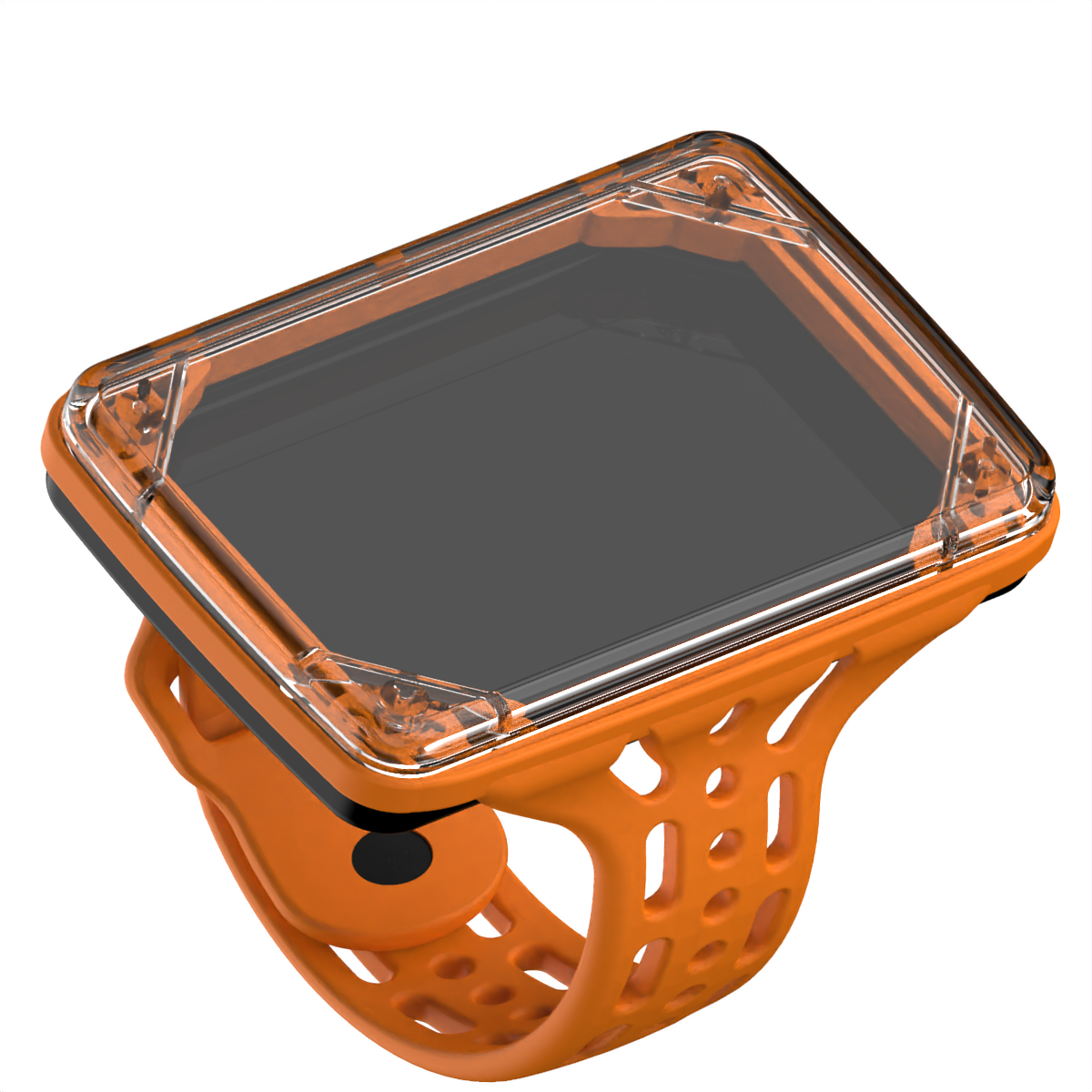 BW6 Waterproof Wrist Enclosures - Neon Orange